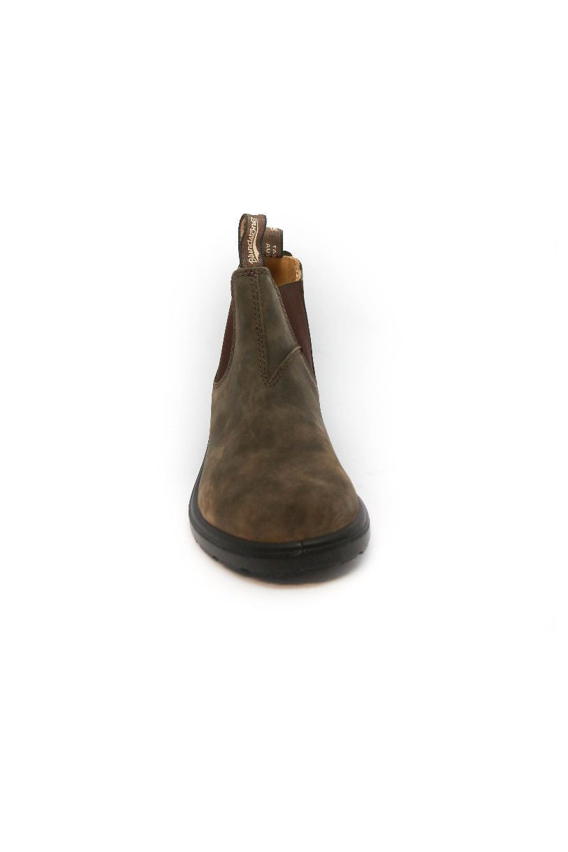 Bottillons en cuir brun rustique Chelsea pour enfant et junior - Bluntstone