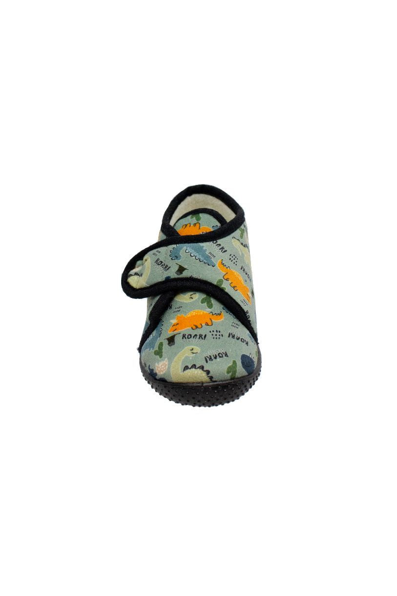 Pantoufles velcro Dino pour bébé - Lil Paolo
