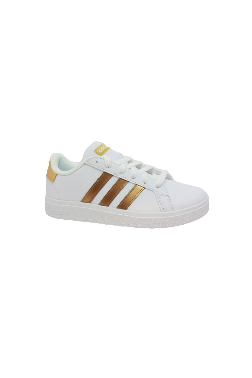 Chaussures sport Grand Court 2.0 lacets pour junior - Adidas
