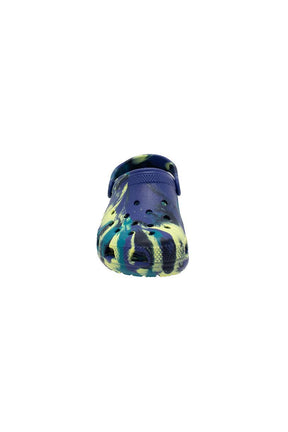 Sabots Mules Classic Clog Marbled bleu pour enfant et junior