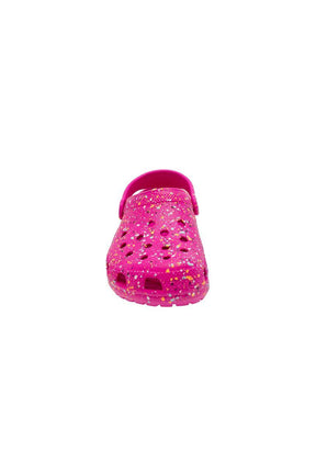 Sabots Mules Paint Splatter Clog Fuchsia pour enfant