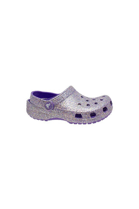 Sabots Mules Glitter Clog Mauve pour enfants