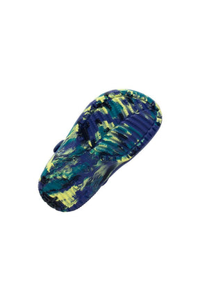 Sabots Mules Classic Clog Marbled bleu pour enfant et junior