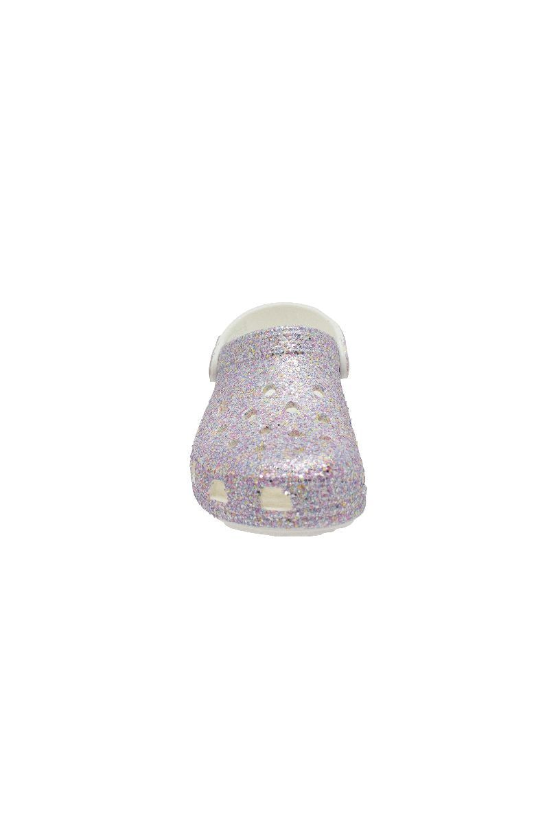 Sabots mules Glitter Clog Blanc pour enfants