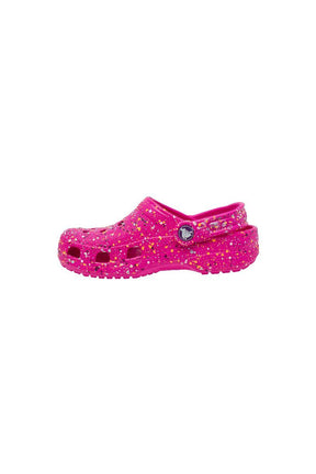 Sabots Mules Paint Splatter Clog Fuchsia pour enfant