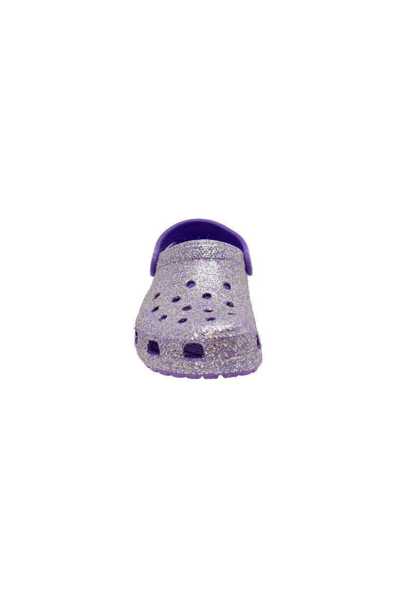 Sabots Mules Glitter Clog Mauve pour enfants