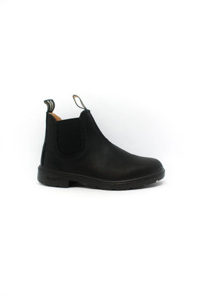 Bottillons en cuir noir Chelsea pour enfant et junior - Bluntstone