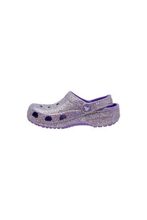Sabots Mules Glitter Clog Mauve pour enfants