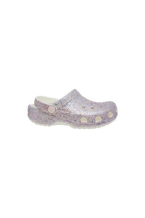 Sabots mules Glitter Clog Blanc pour enfants
